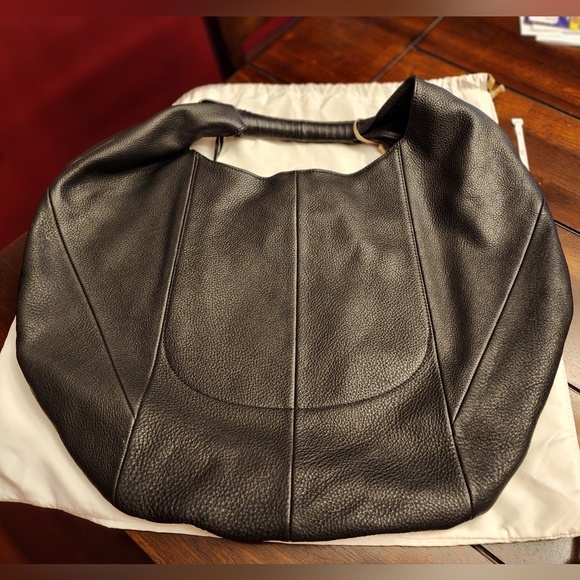 Hobo Cow Print Leather Crescent Bag - Picture 2 of 5